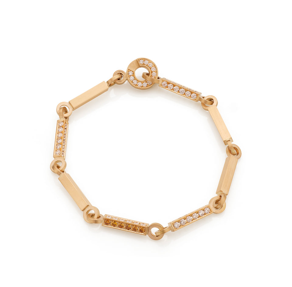 01 L armbånd - Gult guld